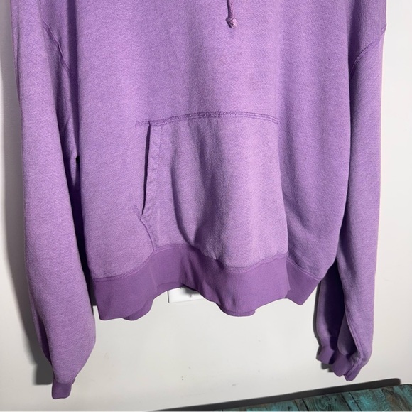 John Elliott Purple Cropped Vintage Fleece Hoodie Size 2 = Medium - Picture 8 of 16
